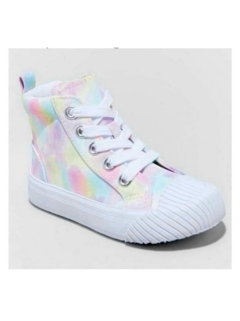 🆕- Cat & Jack Toddler Girls' Lace-Up Pastel Tie-Dye Sneakers - Size: 5